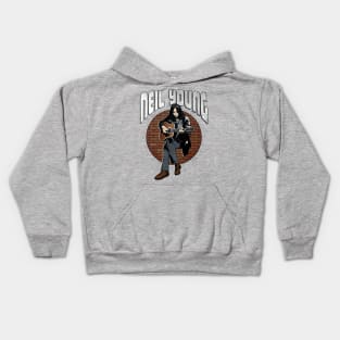 Neil Young and The Classic Guitar Kids Hoodie